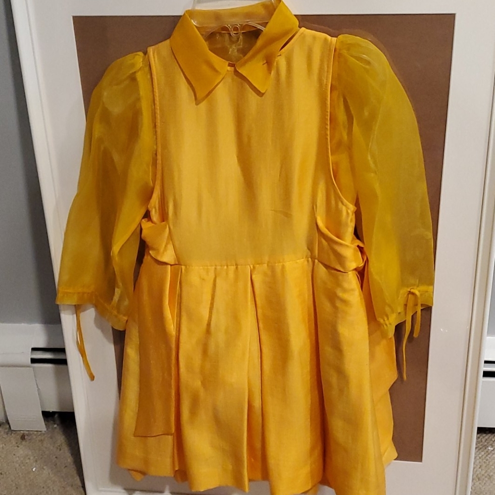 Girls 2 piece Shantung/Organza Jumper